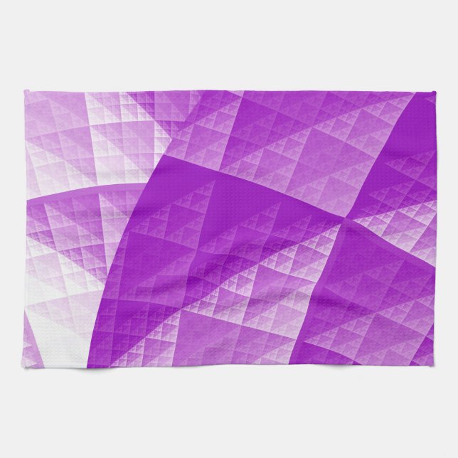 Violet abstrakt mönster kökshandduk (Horisontell)