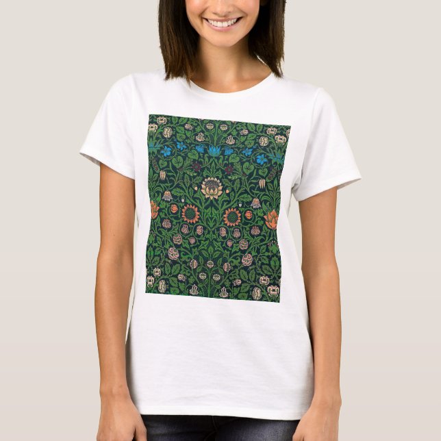 Violet and Columbine, William Morris T Shirt (Framsida)
