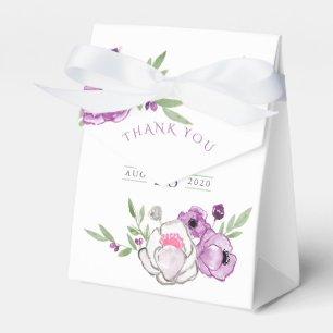 Violet and Sage Blommigt Baby Shower Tack Presentaskar