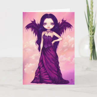 "Violet Angel"-hälsningskort Kort