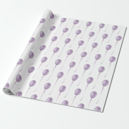 Violet balloon Gift Wrapping Paper - Cadeaupapier Presentpapper