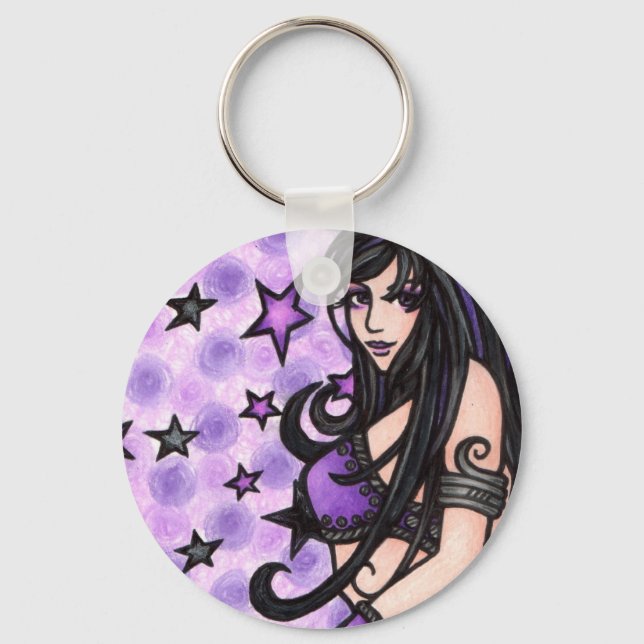 Violet Belly Dancer Nyckelring (Framsida)