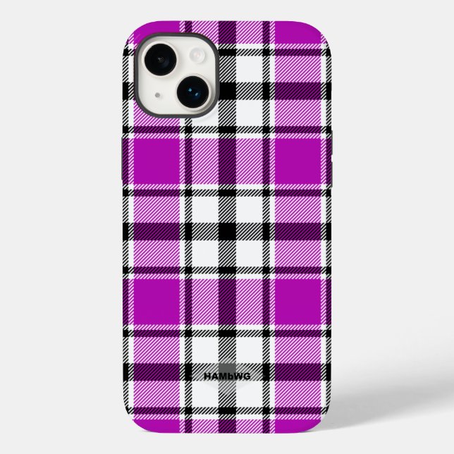 Violet, Black and White Play Iphone case HAMbWG (Baksida)
