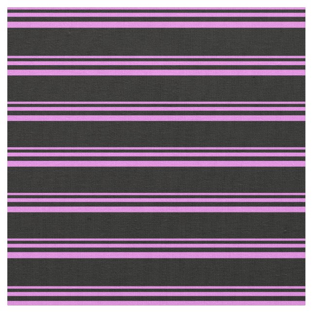 Violet & Black Mönster Tyg (Närbild)