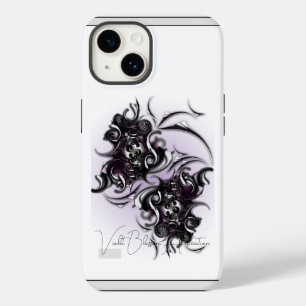 "Violet Blommar Abstraction", Apple iPhone 14 Fodr