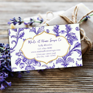 Violet Blommigt Handmade Soap Company Visitkort