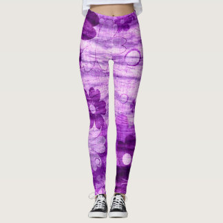 Violet Blommigt Leggings