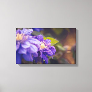 Violet blommor canvastryck
