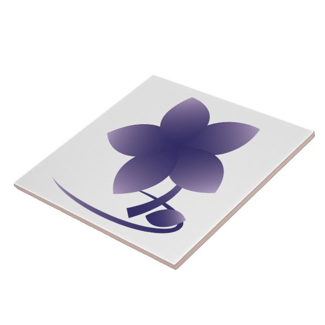 Violet Blomnb Kakelplatta (Sidan)