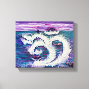 Violet Bloom - Om Canvas-målning Canvastryck