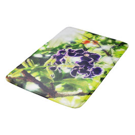 Violet Blue-blomman ser ut som oljemålning Badrumsmatta