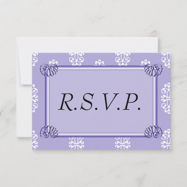 Violet Blue Damask Wedding OSA (Framsida)