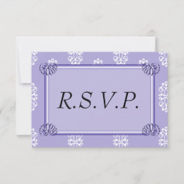 Violet Blue Damask Wedding OSA