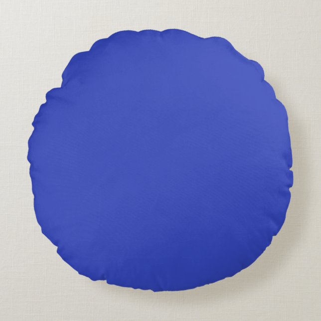 Violet Blue Round Pillow Rund Kudde (Framsidan)