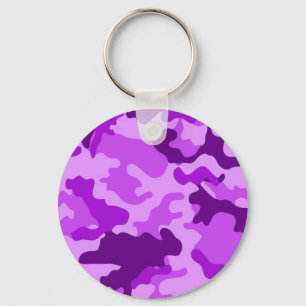 Violet Camo Keychain Nyckelring