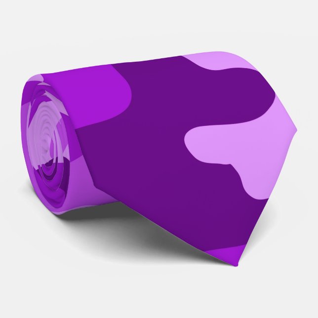 Violet Camo Neck Tie Slips (Rullad)