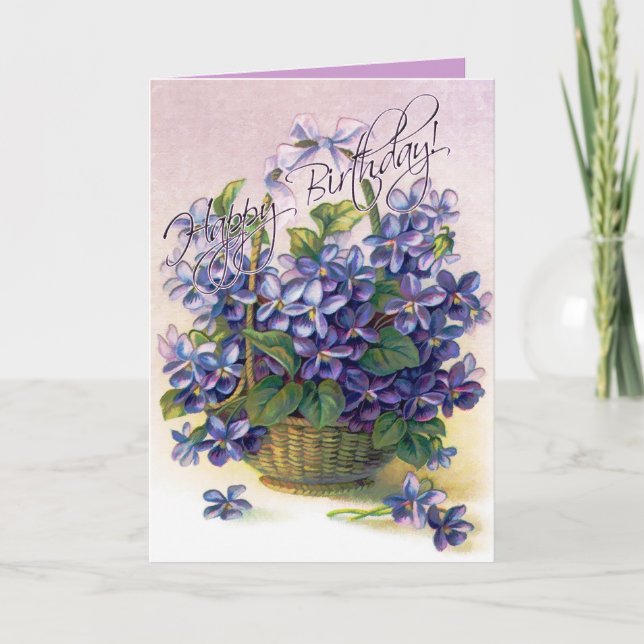 Violet Card i grattis på födelsedagen Kort (Framsida)