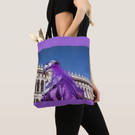 Violet carnival mask i Venedig Tygkasse
