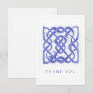 VIOLET CELTIC KNOT 3,5 x 5 - kort med enkelt tack