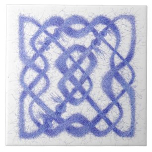 VIOLET CELTIC KNOT 6-tums keramiskt plattor Kakelplatta