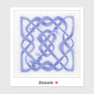 Violet Celtic Knot 6-tums vinylSticker Klistermärken
