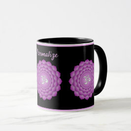 Violet Chakra Zen Yoga Namaste Personalize Mugg