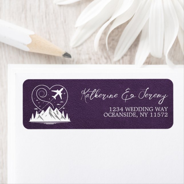 Violet Colorado Passport Returadress Etikett (Insitu)