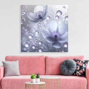 Violet Cosmos och Dew Drops Canvastryck