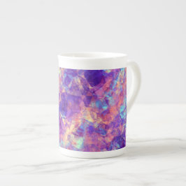 Violet Crumpled Struktur Benporslin Mugg