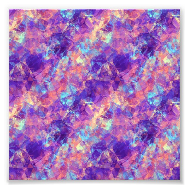 Violet Crumpled Struktur Fototryck (Framsidan)
