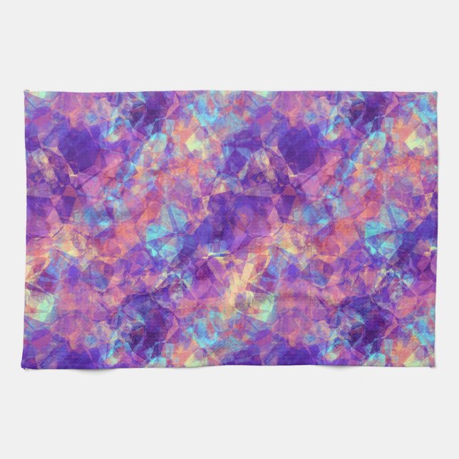 Violet Crumpled Struktur Kökshandduk (Horisontell)