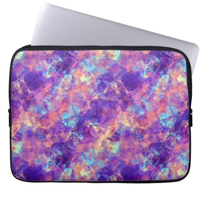 Violet Crumpled Struktur Laptop Fodral (Framsidan)