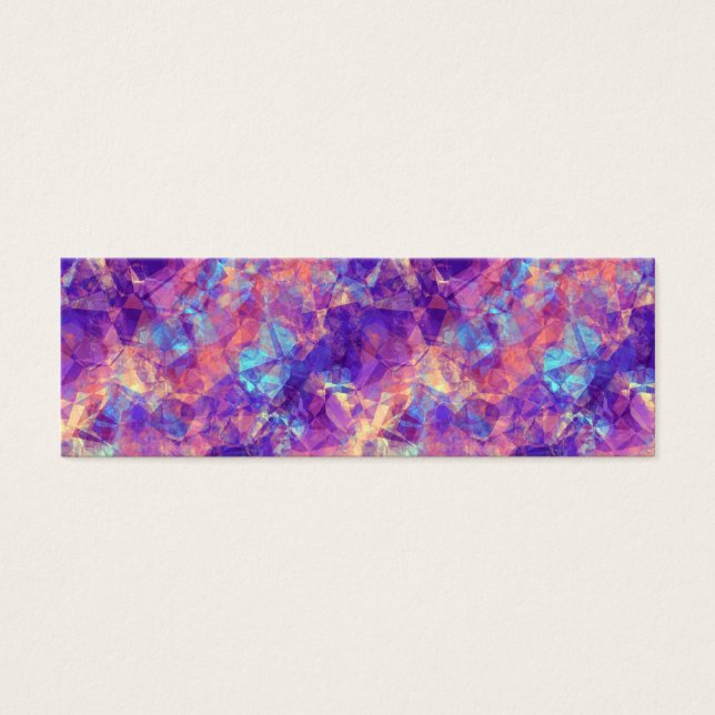 Violet Crumpled Struktur Litet Visitkort (Framsidan)