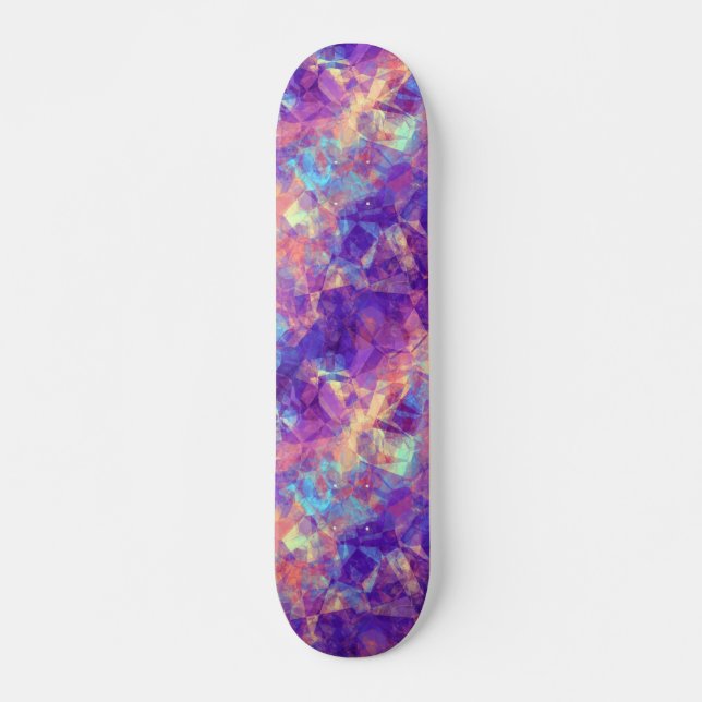 Violet Crumpled Struktur Skateboard Bräda 20,5 Cm (Framsida)