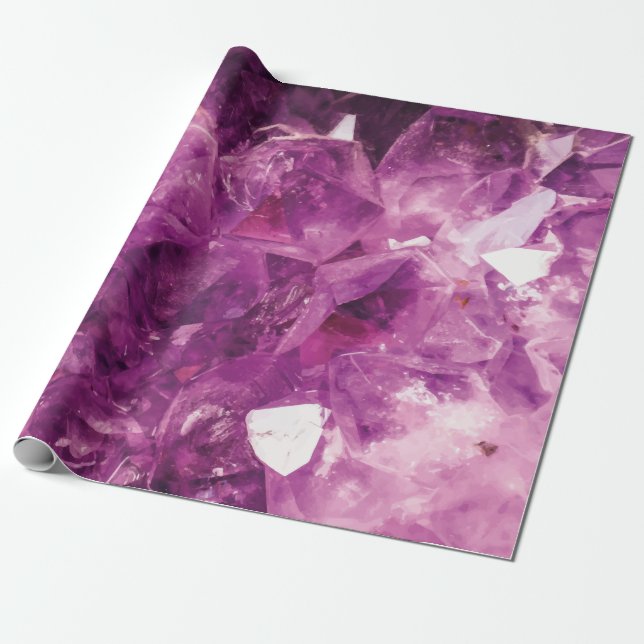 Violet Crystal Presentpapper (Utrullad)