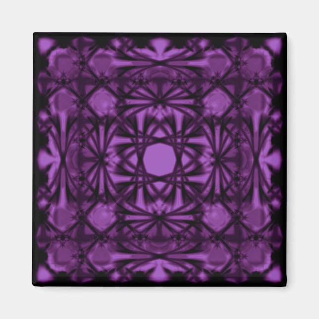 Violet Deco Shamrock Magnet (Framsidan)