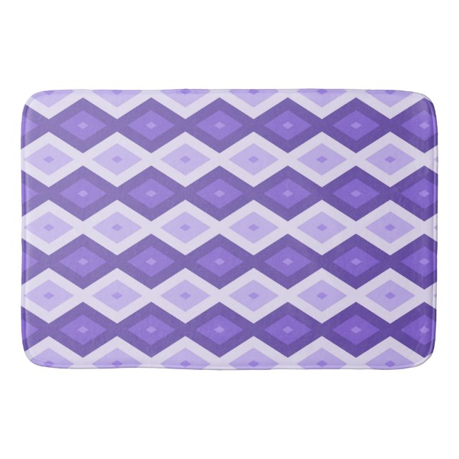 Violet diamant mönster badrumsmatta (Framsidan)