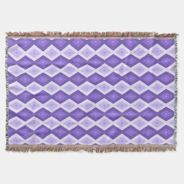 Violet diamant mönster filt (Framsidan)