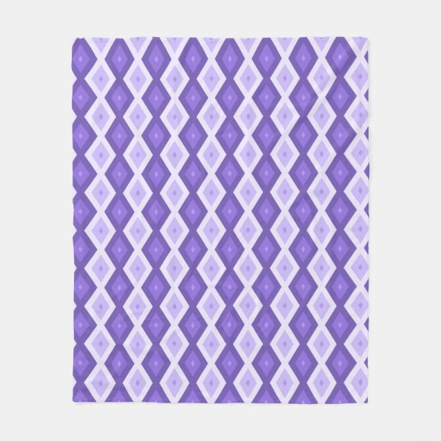 Violet diamant mönster fleecefilt (Framsidan)