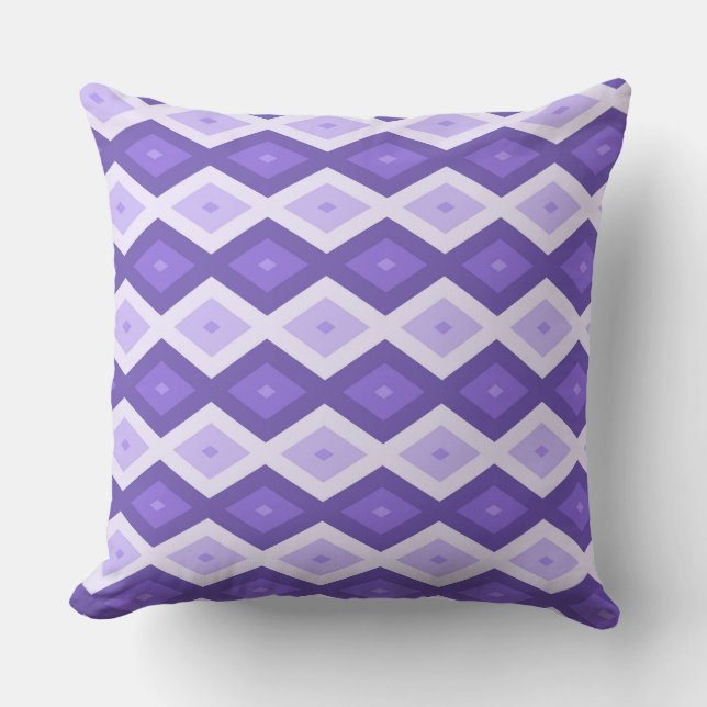 Violet diamant mönster kudde (Framsida)
