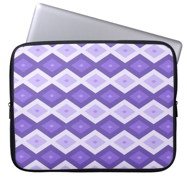 Violet diamant mönster laptop fodral (Framsidan)