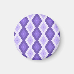 Violet diamant mönster magnet