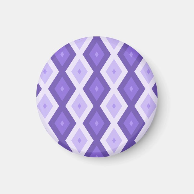 Violet diamant mönster magnet (Framsidan)