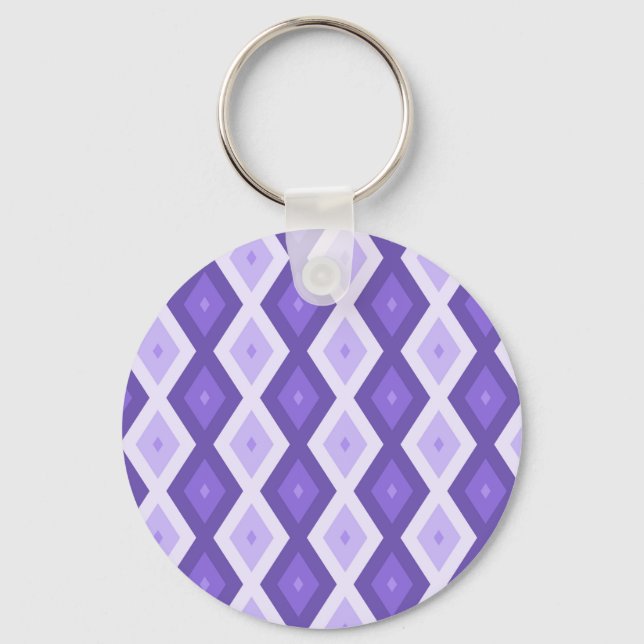 Violet diamant mönster nyckelring (Framsida)