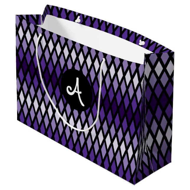 Violet Diamond Ombre Monogram (Baksidan Vinklad)