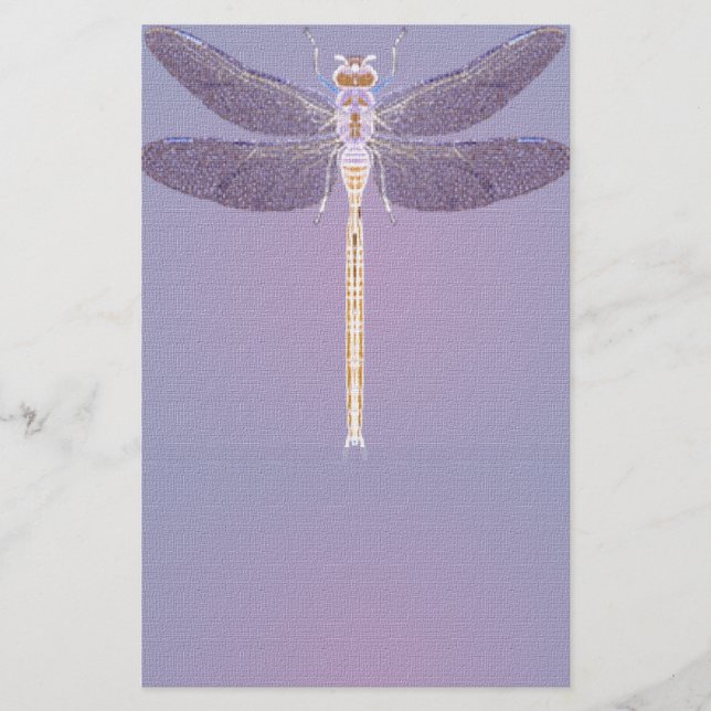 Violet Dragonfly Brevpapper (Framsida)
