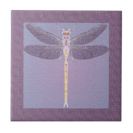 Violet Dragonfly Kakelplatta