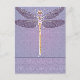 Violet Dragonfly Vykort