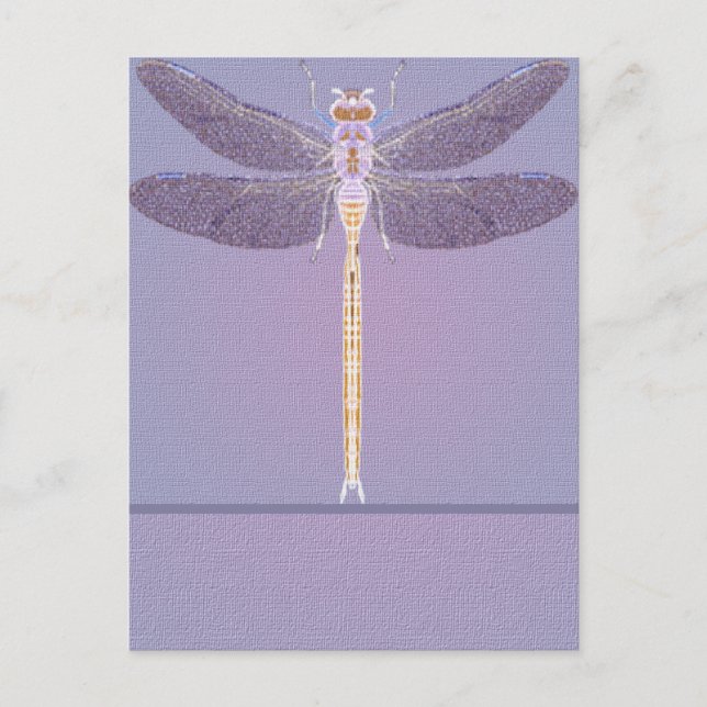Violet Dragonfly Vykort (Framsida)