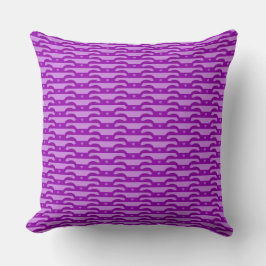 Violet Dreams-Dark & Light Purple Throw Pillow Kudde